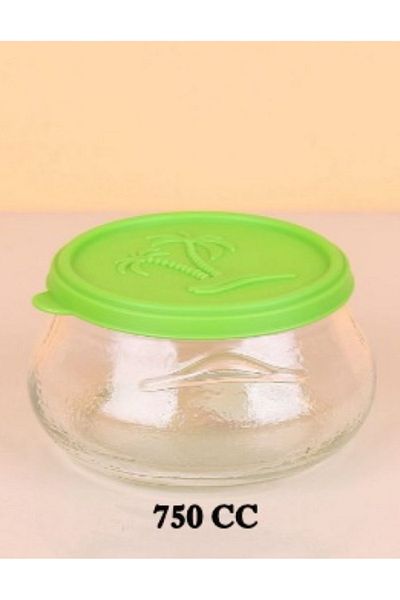 sigmaglas 750Cc Glass Storage Container - Yogurt Container - Jar