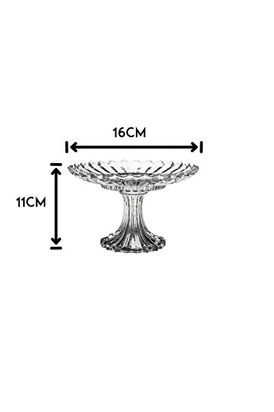 Dania Multi-purpose glass base plate for desserts and cupcakes