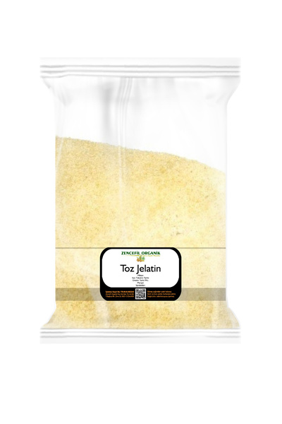 Zencefil Organik Toz Sığır Jelatini Yenilebilir Jelatin 1 Kg Helal Gıda
