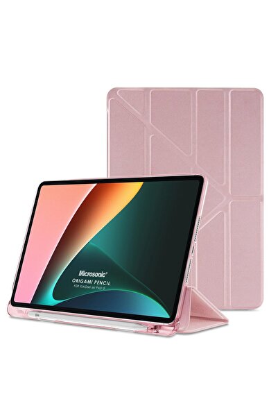 Microsonic Xiaomi Redmi Pad 2 Kılıf Origami Pencil Rose Gold