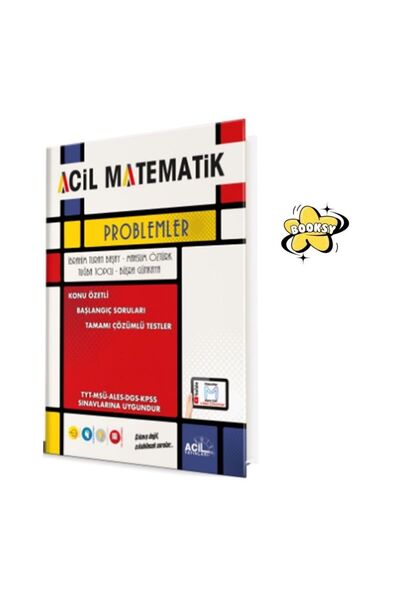 Karma Kitaplar Matematik Acil Problemler-BOOKSY