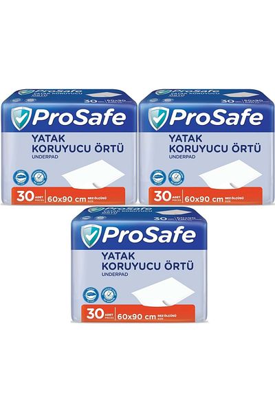 PROSAFE Patient Bottom Opening Mattress Protector Cover 60*90cm 90 Pieces (3Pk*30)