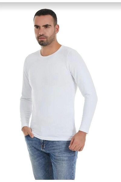 YILDIZ 385 Men's Modal Long Sleeve Crew Neck Undershirt 3 Pieces