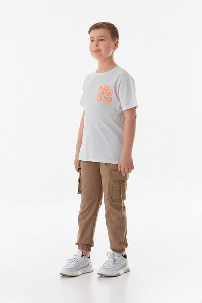 Fulla Moda 100% Cotton Front and Back Printed Boy's T-Shirt