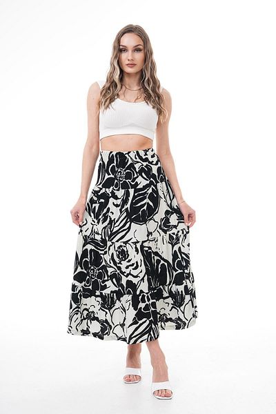 ŞİMAL Leaf Pattern Long Skirt Is Not Sold.