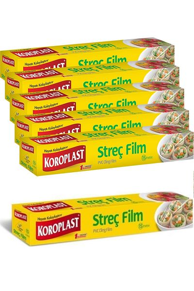 Koroplast Stretch Film 15 Meters It Has a Size Smaller Than 6 Liters.