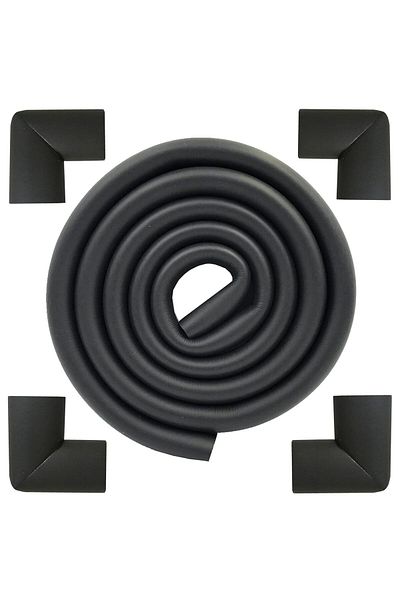 Evokids (2 Meters U Type Edge 4 Pieces U Corner) Black U Type Edge Protector
