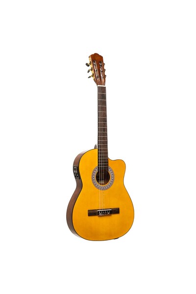 STAGG SCL60TCE Elektro Klasik Gitar - Natural