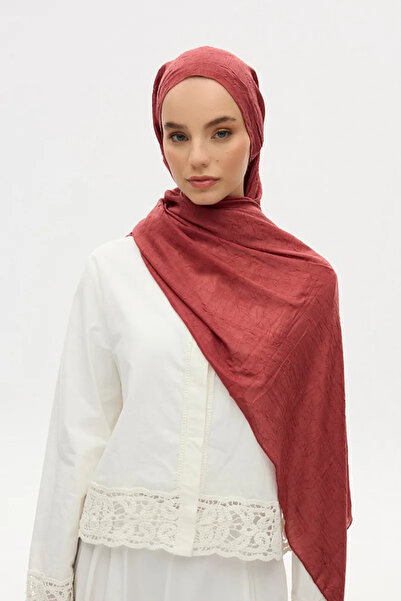 cs camellia scarf Bambu Kraş Şal - Gülpembe