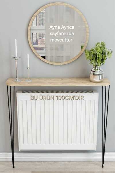 TALAŞTOZUM 100 cm safir meşe oval petek üstü raf dresuar ( 80-90 cm petekler ...