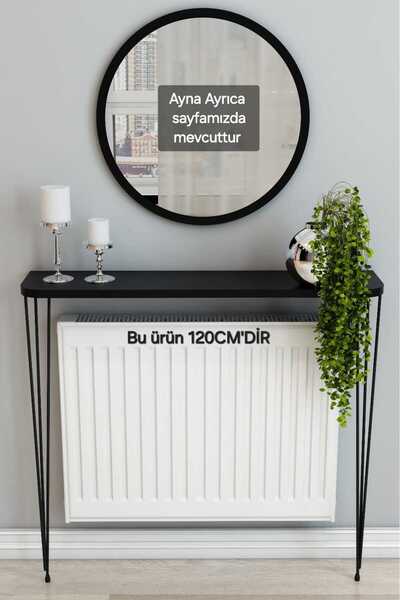 TALAŞTOZUM 120cm siyah oval petek üstü raf dresuar ( 100-110 cm petekler için uygundur )