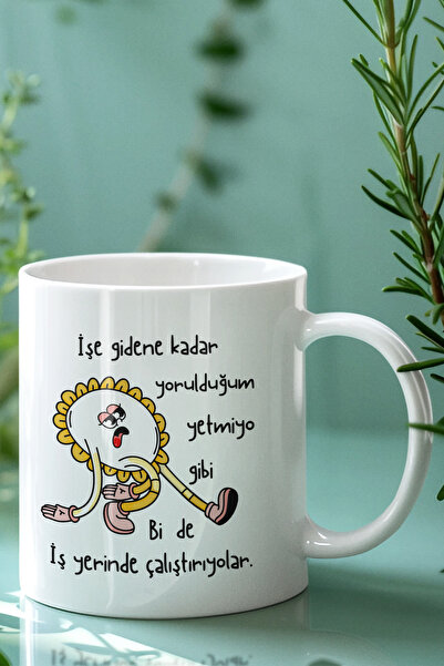 qoeuyl boutique Bi de Runs at Work - كوب أبيض ممتع هدية مطبوعة بشكل مضحك