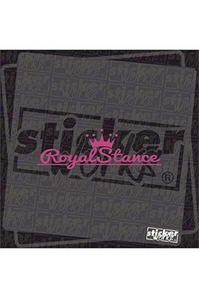 Sticker Works ملصق الموقف الملكي للزجاج الأمامي