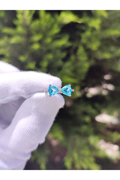Evorya Women's Zircon Stone Bow Model Ring