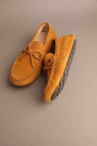 Gondol Men's Genuine Leather Classic Loafer Mustard 42 Mod.250