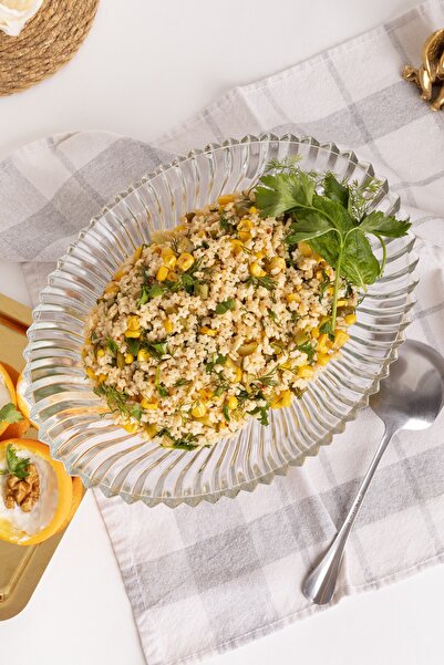 Fiyakalı Ürünler Atölyesi Gold Footed Ellipse Glass Presentation Bowl, Wrapping, Filling, Salad, Fruit, and Cake Presentation Stand, Dowry Bowl