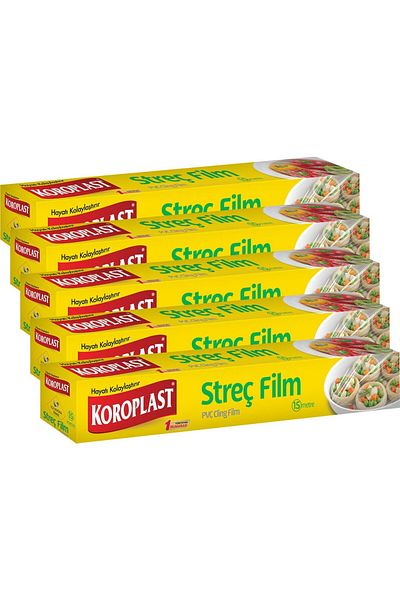 Koroplast Stretch Film 15 Meters - Pack of 5