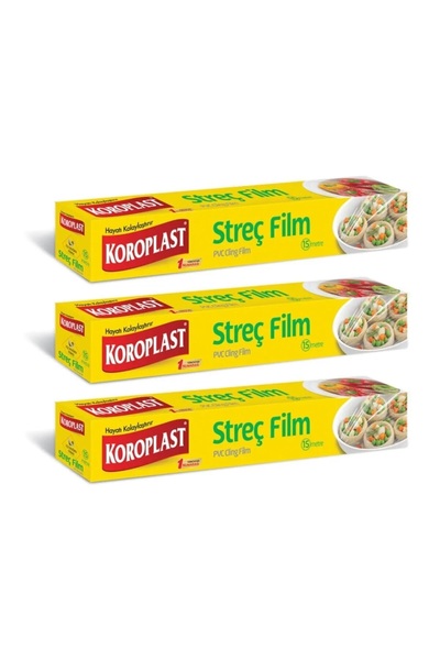 Koroplast Streç Film 15 Metre - 3'lü