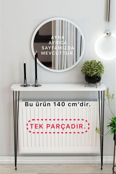 TALAŞTOZUM Beyaz Oval Kenar - Petek Üstü  Çok Amaçlı Raf Dresuar 140cm    (AÇ...