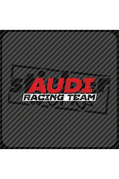 Sticker Works ملصق فريق سباق أودي على الزجاج الأمامي