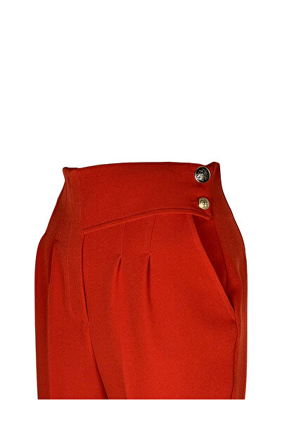 KAMEYA Dikiş Korsajlı Kiremit Pantolon