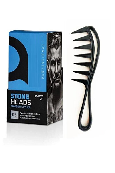 Nüans Saç Şekillendirici Pudra Mavi 20 gr Ve Geniş Aralıklı Wax Tarağı