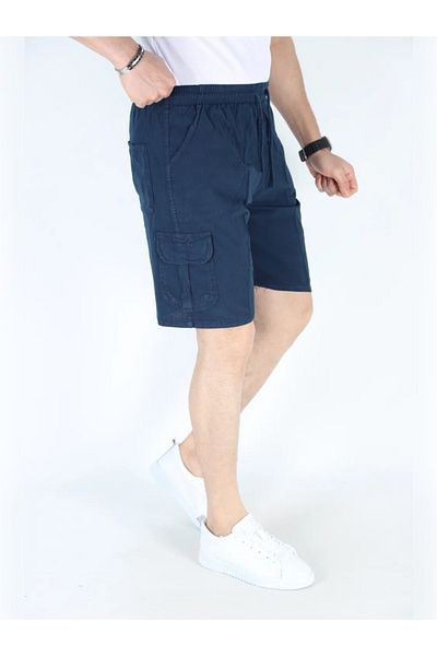 BEYAZTOPTAN Men's Hambez 100% Linen Commando Pocket Shorts