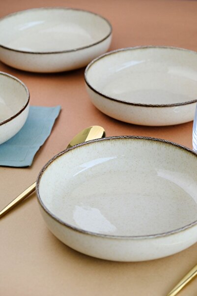 Kütahya Porselen Moderna Pit Plate Cinnamon 20cm 6 Pcs