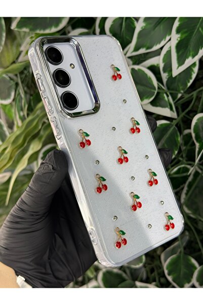 Store SAMSUNG GALAXY A26 KALPLİ / KURDELELİ / KİRAZLI SİMLİ KILIF