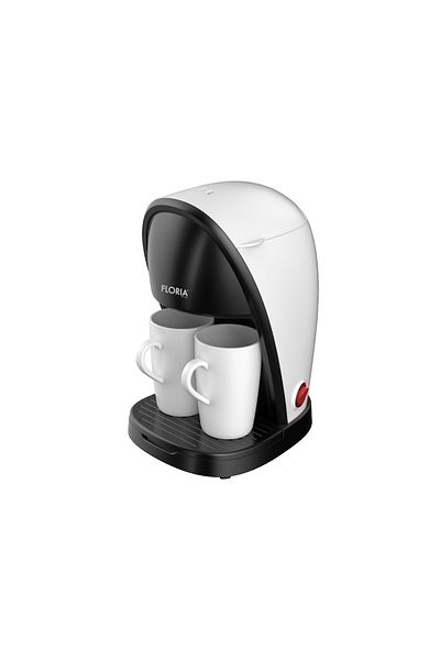 Floria Aparat De Facut Cafea Zln9298, Filtru De Nailon, Cupa Pentru Masurat, 2 Cesti Incluse, Alb