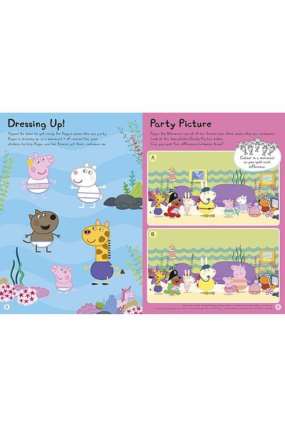 Peppa Pig كتاب النار من حجر الرخام ووحيد القرن