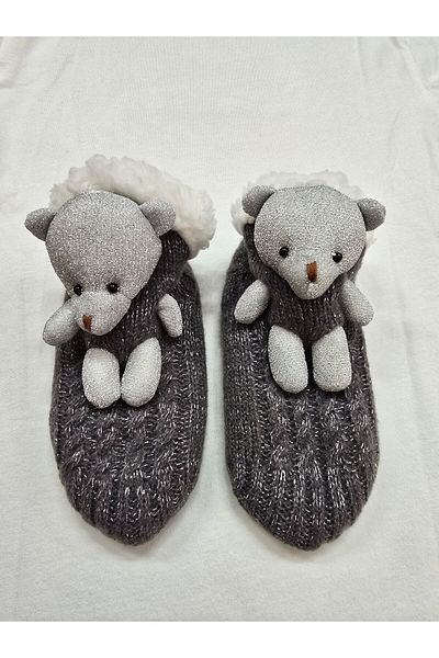 Daymod Child Thermal Socket Slippers with Teddy Bear