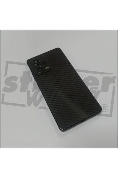 Sticker Works Redmi Note 12 Pro Uyumlu 5g Arka Kaplama Sticker 5d Karbon Kılı...