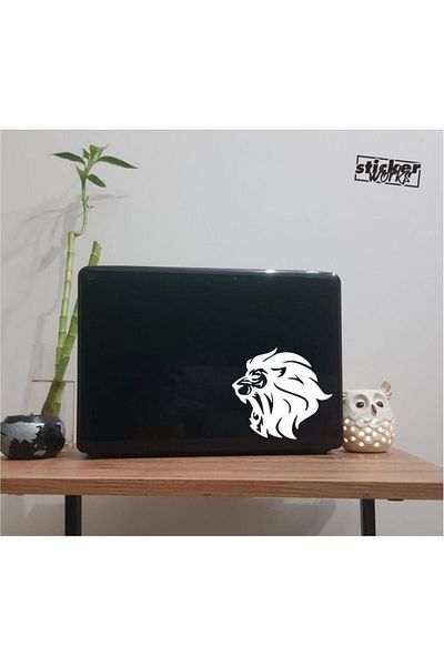 Sticker Works Lion Laptop Sticker