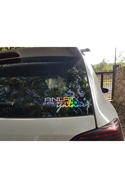 Sticker Works أخبرني أنك تحب ملصق الهولوغرام الكذب