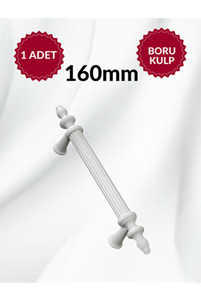 MKLAKS 160 Mm Beyaz Plastik Çekmece Boru Kulp – Şık Ve Dayanıklı Tasarım