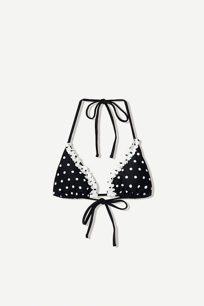 Bershka Polka dot bikini top