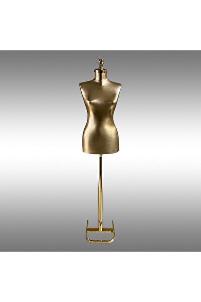 DOĞU SARI İŞ Plastik Prova Mankeni Gold Kumaş Elyaflı