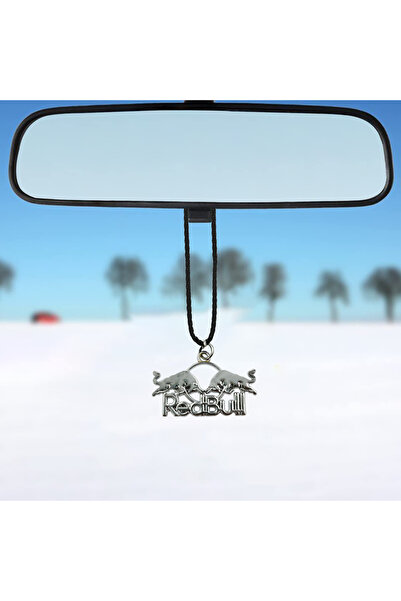 NMC قلادة تعليق على مرآة السيارة بشعار ريد بول، سلسلة معدنية صغيرة للزينة، قط...