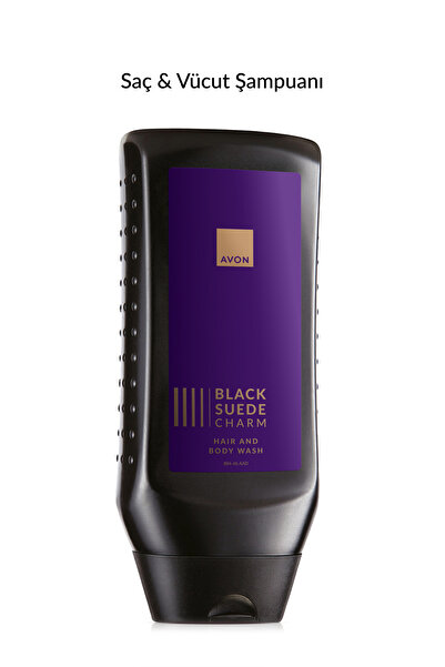 AVON Black Suede Charm Erkek Saç ve Vücut Şampuanı 250 Ml.