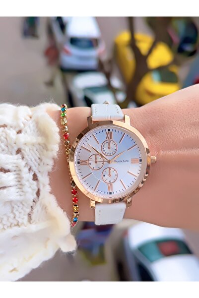 Frank Alex Gülşen Koltuk - Roman Leather Cord Watch and Bracelet Shape Gift