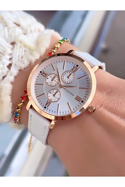 Frank Alex Gülşen Koltuk - Roman Leather Cord Watch and Bracelet Shape Gift