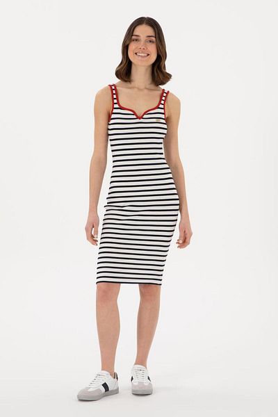 U.S. Polo Assn. Women's Striped Sleeveless Knitted Dressg082Sz075.000. 2104823