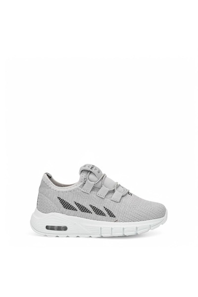 Tuğba Ortopedi 502 حذاء رياضي مريح مضاء باللون الرمادي/الأسود للأطفال في مرحل...