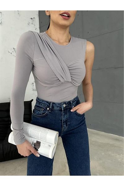 Simala Sandy Bodysuit Single Sleeve - Gray