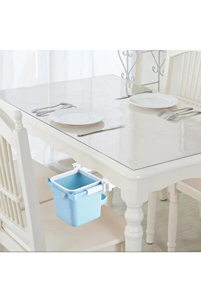 Hayveys home Practical Sliding Trash Can Hidden under Desk Office,Kitchen Trash Bin