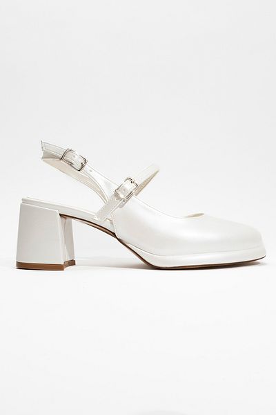 Ataköy Ayakkabı Women's Thick Heel Strap Shoes
