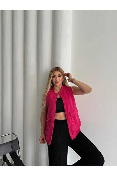QİMYA BUTİK Ženski set pantalona sa zakopčanim gumbima Prošiveno i kontrastni...