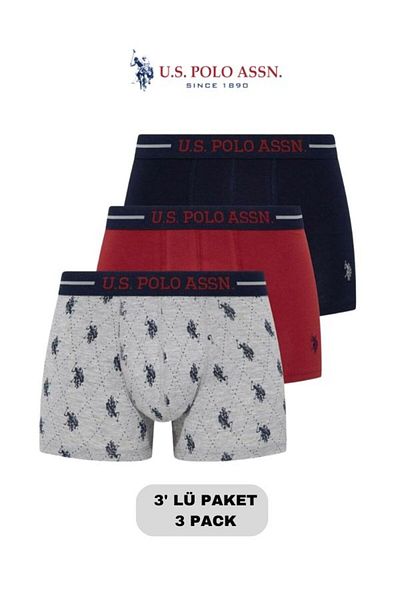U.S. Polo Assn. Men'S, Licensed, Uspa, 3-Piece Boxer Set (Boxed)