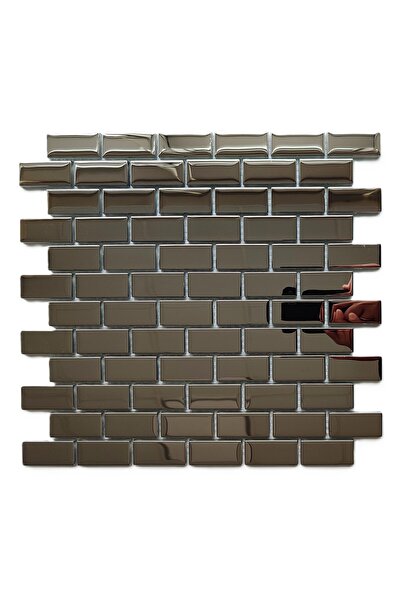 MozaiKristaL Mutfak tezgah arası 23x48mm. Gümüş Krom, 30x30cm Fileli Kristal ...